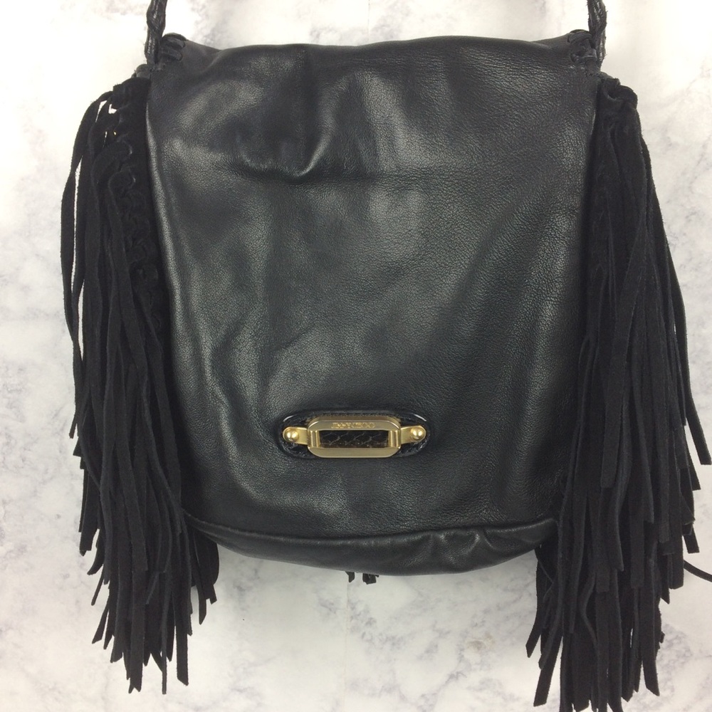 🌈 SOLD 🌈 JIMMY CHOO fringe leather snake bag - Picture 5 of 8